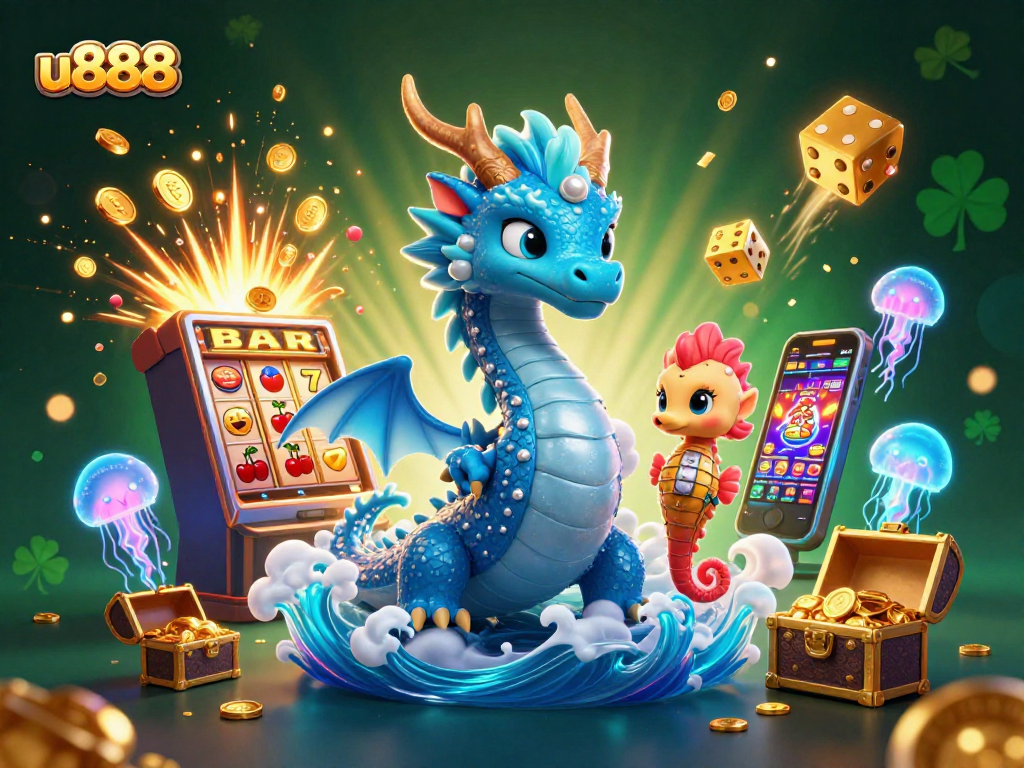 Engage in thrilling gameplay with u888’s vibrant underwater scene featuring casino excitement.