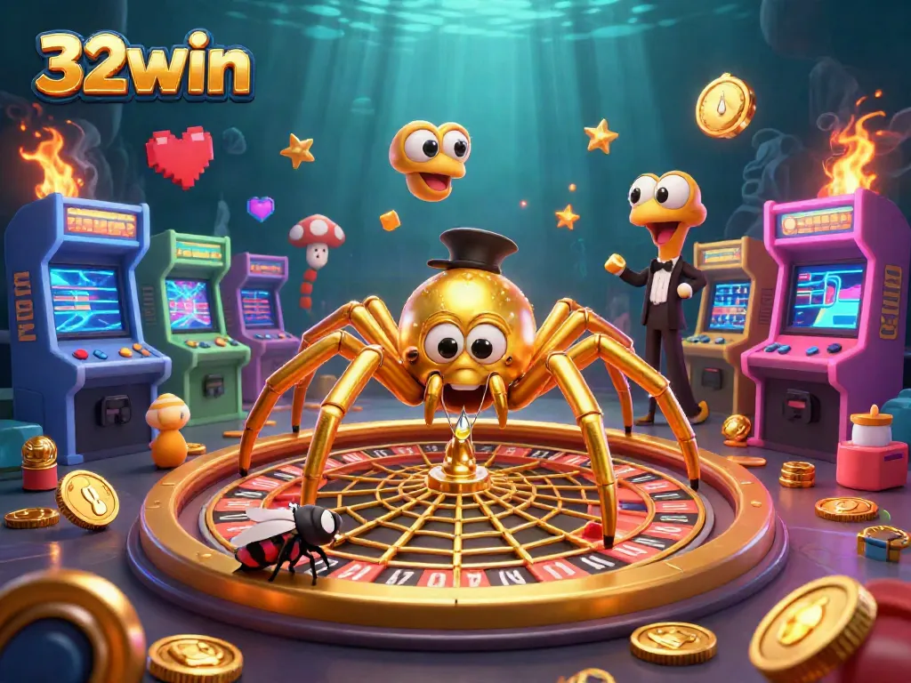 Experience thrilling bets with 32win at an exciting gaming scene of roulette and arcade action
