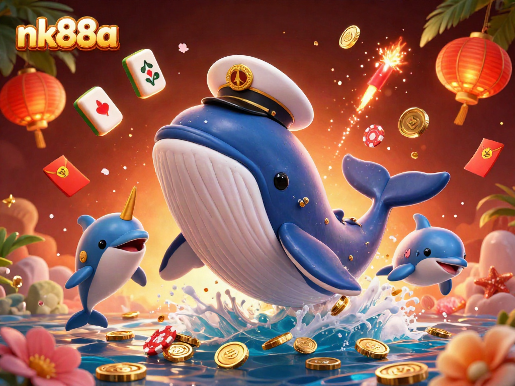 Experience thrilling casino action with nk88a as playful dolphins and a majestic whale create winning moments.