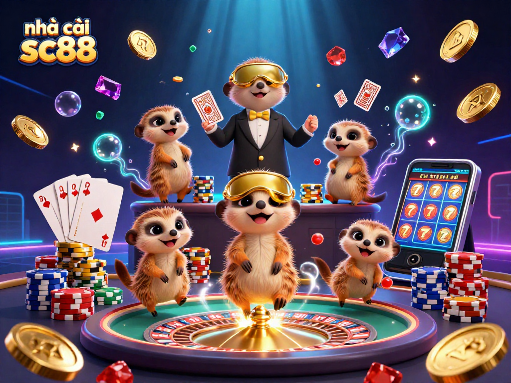 Experience the thrill of nhà cái sc88 with a lively meerkat casino scene packed with vibrant games.