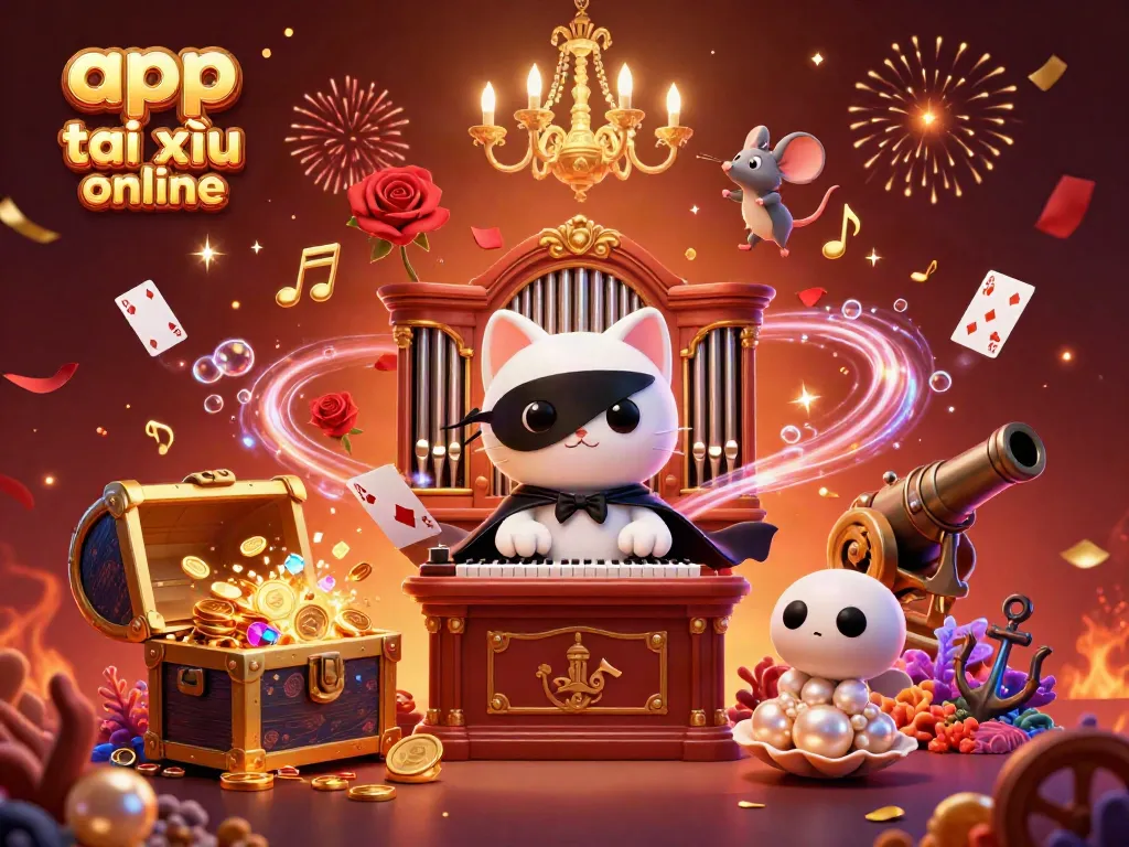 Experience the exciting app tài xỉu online with dynamic characters and vibrant casino elements.