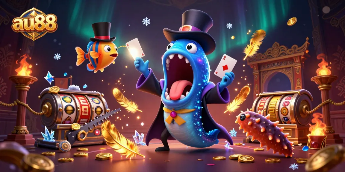 Engage with au88's thrilling casino experience featuring magical sea creatures and their vibrant gambling scene.