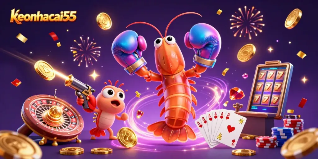 Engage with keonhacai55's thrilling casino action featuring vibrant characters and dynamic games.