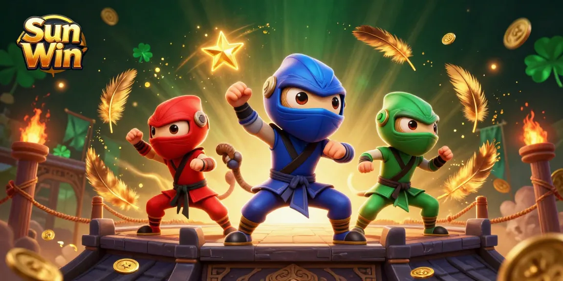 Play exciting games at Sun Win with our colorful ninja chameleons showcasing their skills.