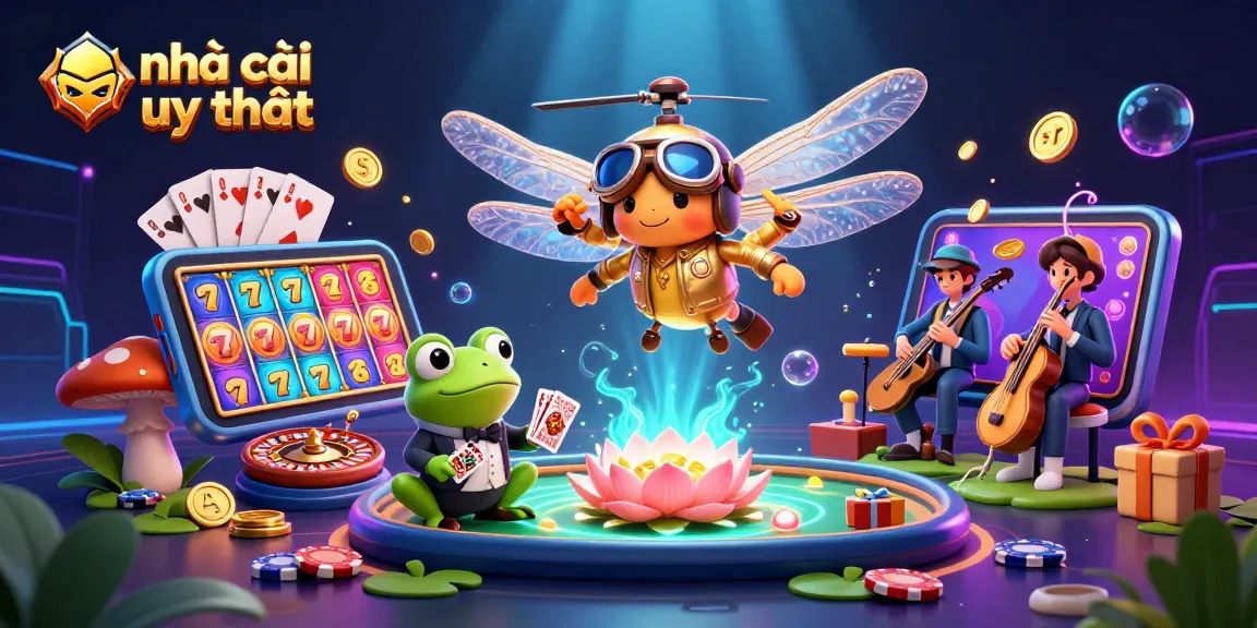 Engage with nhà cái uy tín through vibrant casino elements and dynamic characters in this immersive 3D scene.