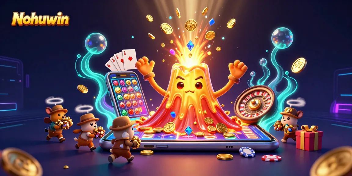 Nohuwin players enjoy thrilling online slots with vibrant 3D visuals and winning treasures.