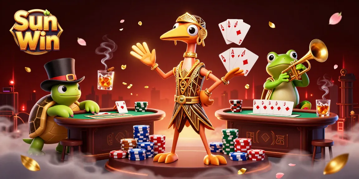 Engage with Sun Win's vibrant casino experience featuring dynamic game elements and lively characters.