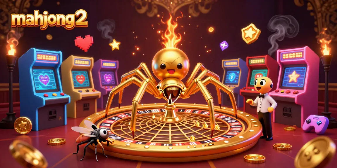 Experience the thrill of mahjong 2 with high stakes as characters dance around a roulette wheel in a vibrant casino