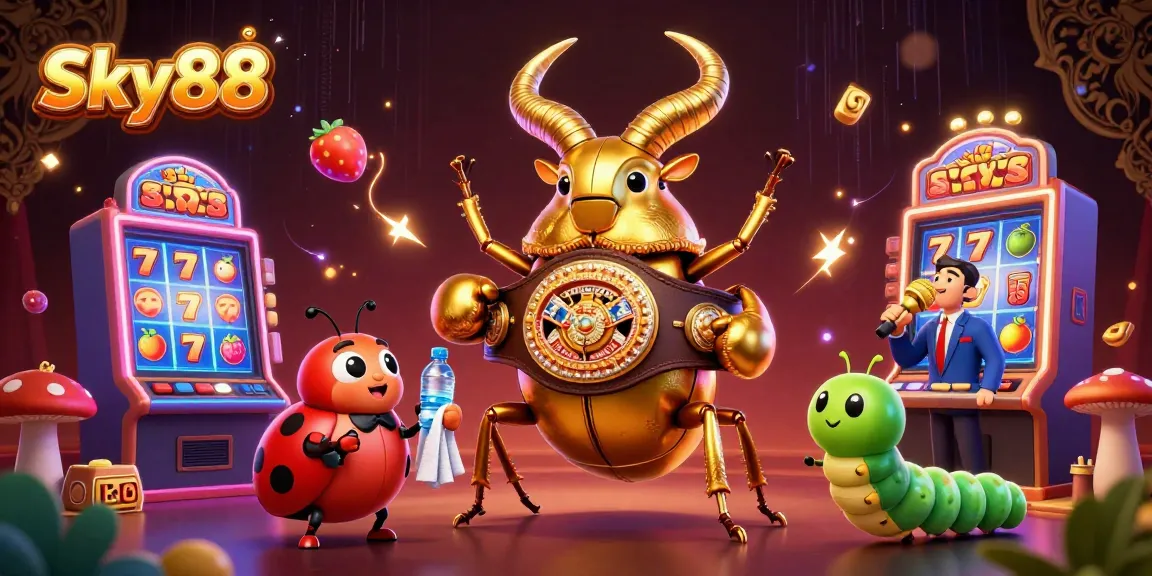 Experience thrilling action and vivid gameplay at Sky88, featuring vibrant slot machines and captivating characters.