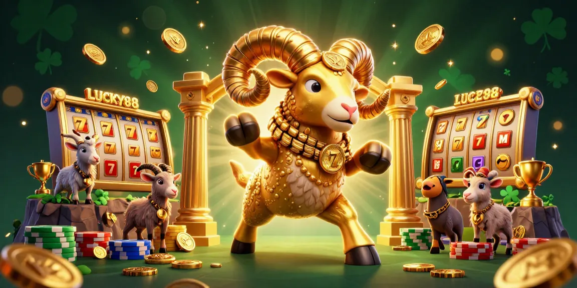 Engage with LUCKY88 slot gaming adventure featuring dynamic golden ram and thrilling game elements.